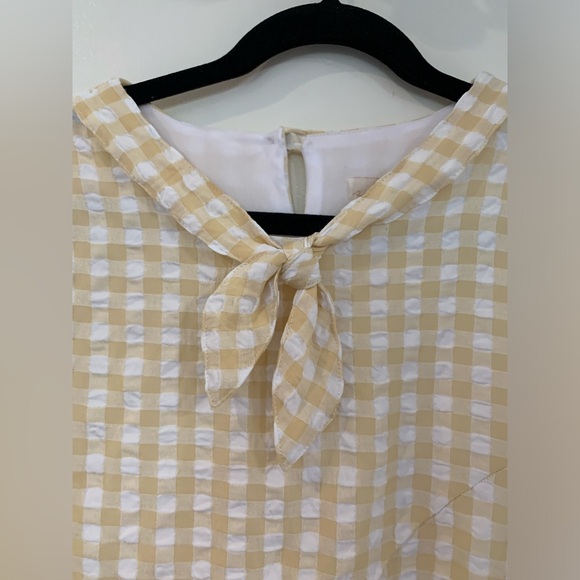 Zadie B’s cream checked dress 2x - Picture 3 of 7